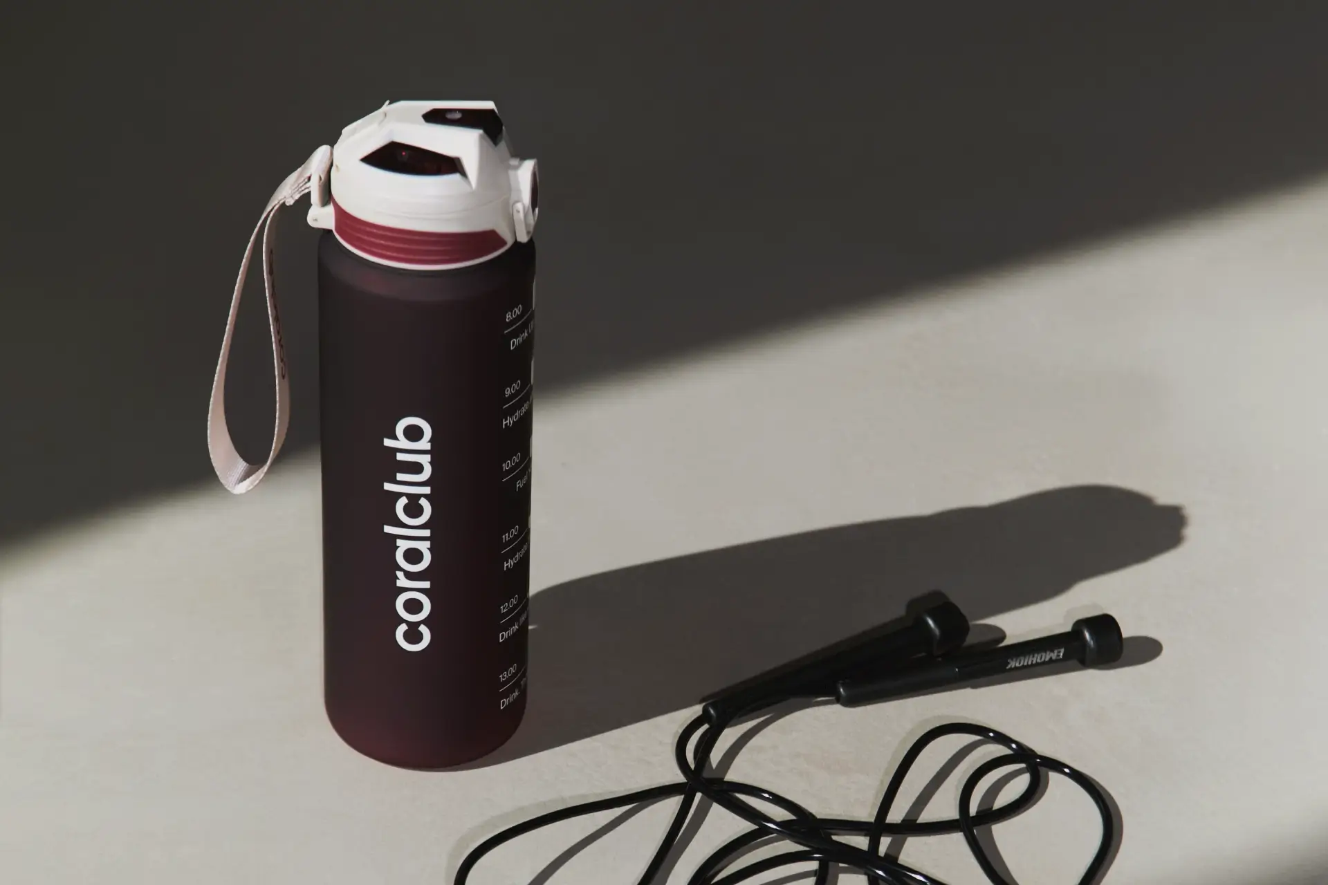 Coral Club Plastic Bottle, burgundy